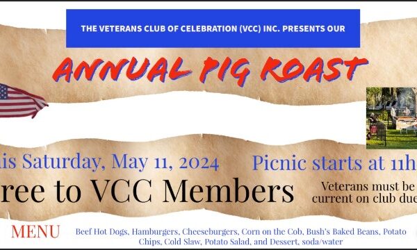 2024 Annual Pig Roast on May 11 at 11:00 AM – Free for VCC Members