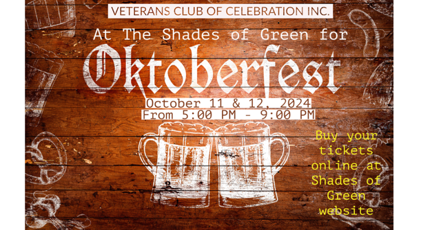 Oktoberfest at the Shades of Green, Oct 11 & 12