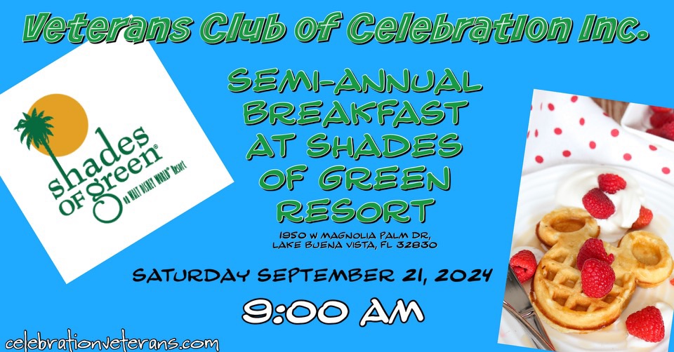 Shades of Green Breakfast, Sep 21 2024