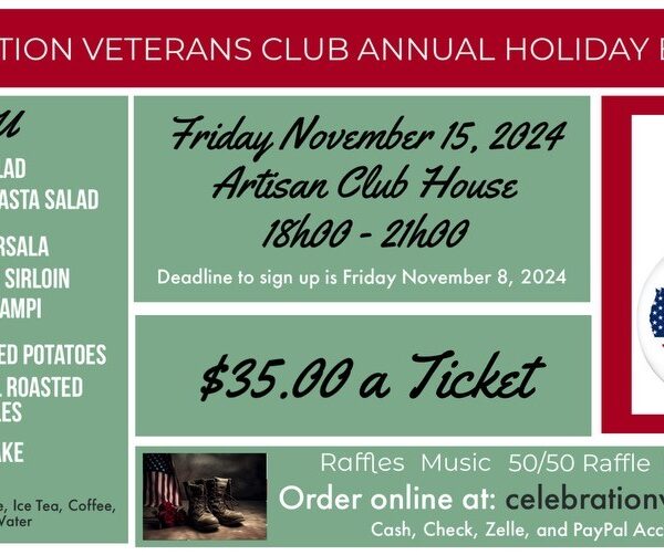 Annual Holiday Banquet Nov 15, 2024