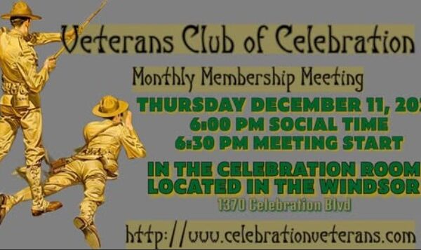 December 11 Monthly Meeting at 6:00 PM