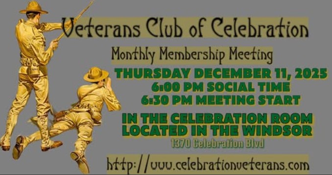 December 11 Monthly Meeting at 6:00 PM