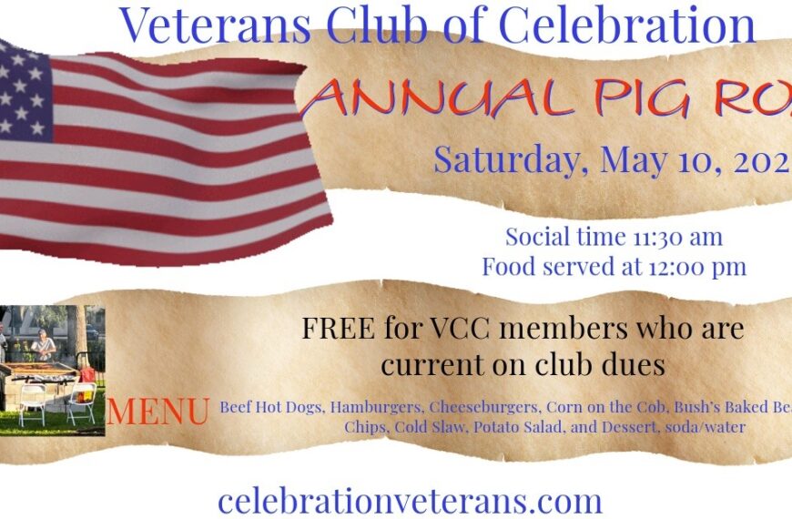 May 10 2025 Annual Pig Roast – Free to Members!