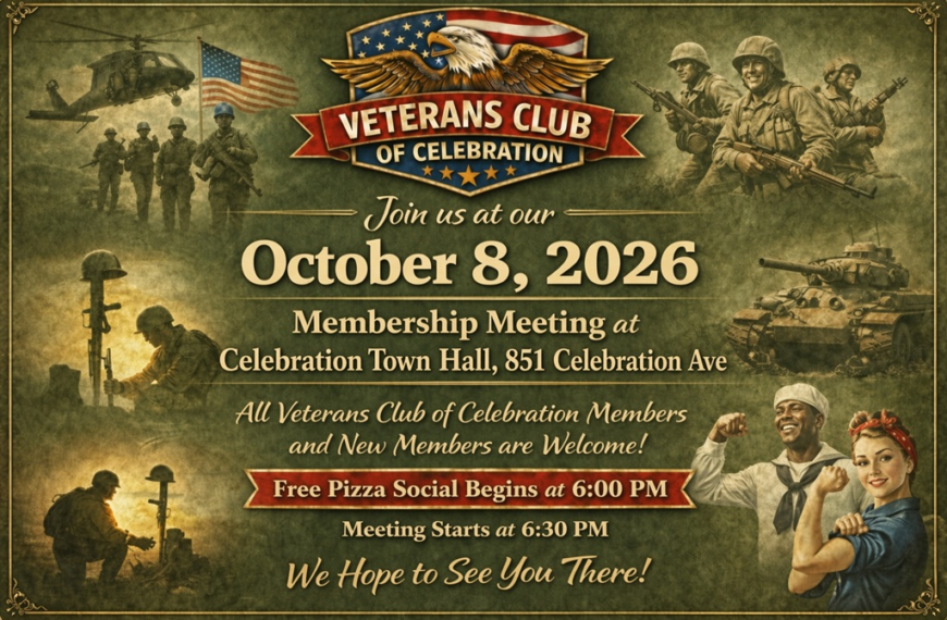 October 8 2026 Monthly Meeting