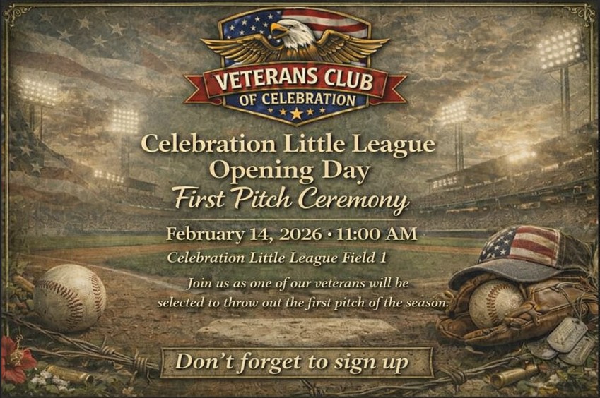 February 14 2026 Celebration Little League Opening Day Ceremony – First Pitch