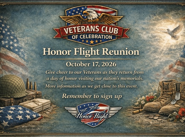 October 17 2026 Honor Flight Reunion